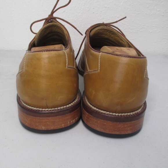 J.L. Brown Mens Genuine Ostich Leg Mens Size 11 Dress Shoes Tan Square Toe main image 8